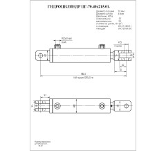 Гидроцилиндр ЦГ-70.40х215.01