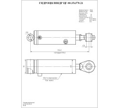 Гидроцилиндр ЦГ-80.35х570.21