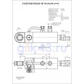 Гидроцилиндр ЦГ-80.40х100.19-01