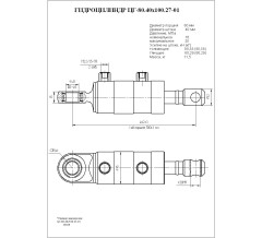 Гидроцилиндр ЦГ-80.40х100.27-01