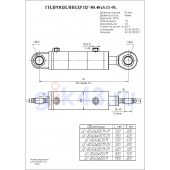 Гидроцилиндр ЦГ-80.40х200.11-01