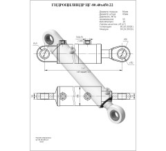 Гидроцилиндр ЦГ-80.40х450.22