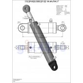 Гидроцилиндр ЦГ-80.40х500.17
