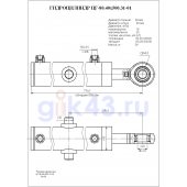 Гидроцилиндр ЦГ-80.40х500.31-01