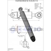 Гидроцилиндр ЦГ-80.40х680.17-01