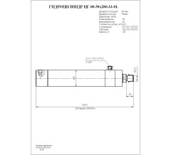Гидроцилиндр ЦГ-80.50х280.33-01