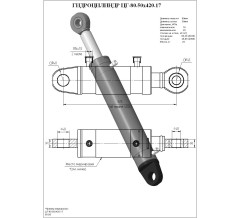 Гидроцилиндр ЦГ-80.50х420.17