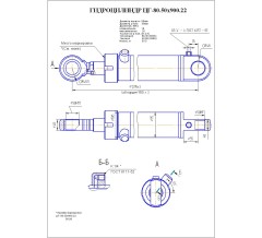 Гидроцилиндр ЦГ-80.50х900.22