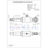Гидроцилиндр ЦГ-80.56х280.84