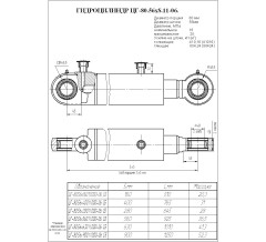 Гидроцилиндр ЦГ-80.56х400.11.000-06 СБ