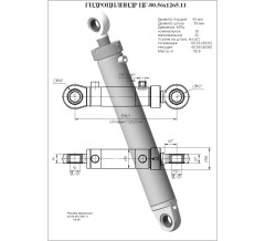 Гидроцилиндр ЦГ-80.56х1265.11