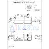 Гидроцилиндр ЦГ-100.40х400.01-05