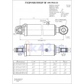 Гидроцилиндр ЦГ-100.50х200.11.001СБ