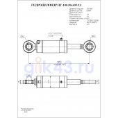 Гидроцилиндр ЦГ-100.50х435.11