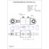 Гидроцилиндр ЦГ-100.50х800.11-06
