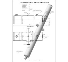 Гидроцилиндр ЦГ-100.50х1250.33-01