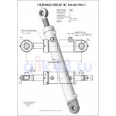 Гидроцилиндр ЦГ-100.60х700.11