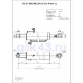 Гидроцилиндр ЦГ-110.56х465.22