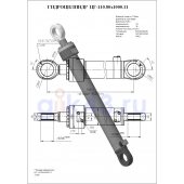 Гидроцилиндр ЦГ-110.80х1000.11