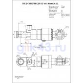 Гидроцилиндр ЦГ-115.80х1120.22