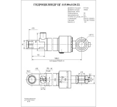 Гидроцилиндр ЦГ-115.80х1120.22