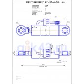 Гидроцилиндр ЦГ-125.60х710.11-03