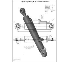 Гидроцилиндр ЦГ-125.63х710.11-02