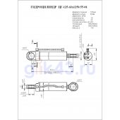 Гидроцилиндр ЦГ-125.63х1250.55-01