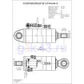 Гидроцилиндр ЦГ-125.80х640.11