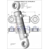 Гидроцилиндр ЦГ-125.90х300.11