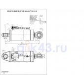Гидроцилиндр ЦГ-160.80х750.11-01