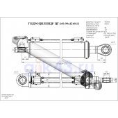 Гидроцилиндр ЦГ-160.90х1240.11