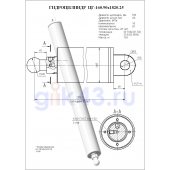 Гидроцилиндр ЦГ-160.90х1820.25
