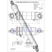 Гидроцилиндр ЦГ-220.160х2000.11