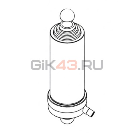 Гидроцилиндр ГЦТ1-3-17-695 (ГАЗ 3-х штоковый) ЦГС.16.С.С.56.75.95-695