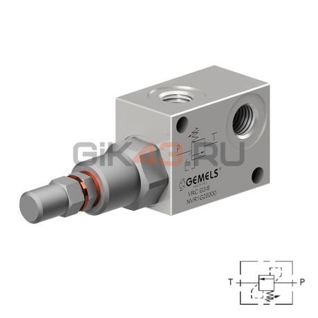 Клапан предохранительный VRC G1/4 (10–180 бар) Клапан предохранительный VRC G1/4 (10–180 бар)