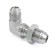 Адаптер JIC 90° 9/16 - JIC 9/16 переборочный (S65010)