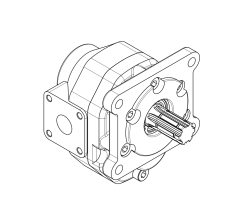 Насос шестеренный GHD0-25B-B01D20-SS11S11-NP.V1H4