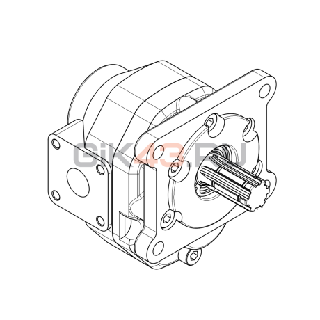 Насос шестеренный GHD0-25B-B01D20-SS11S11-NP.V1H4