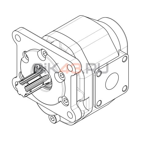 Насос шестеренный GHD0-80B-B01D20-SS09S09-NP.V1H4