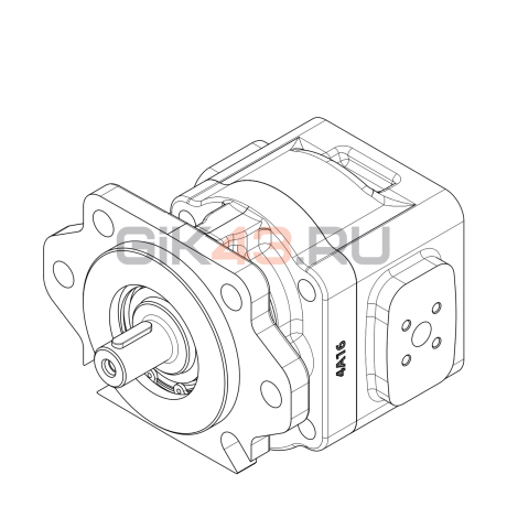 Насос шестеренный GHD1-16L-S35V17-SH08H07-N004P.V1H4