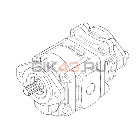 Насос шестеренный GHD1-18R-S02D07-SG04G03-NS02D07P.V1H4