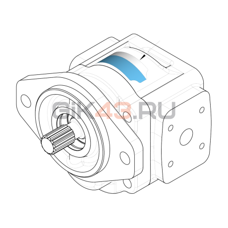Насос шестеренный GHD1-20R-S03D13-SS11S11-NP.V1H4