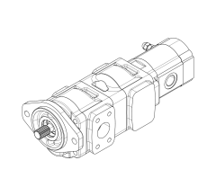 Насос шестеренный GHD1-24/24/T3-19L-S03D13-SE05G05/NG05/G04G03-N439P.V1H4
