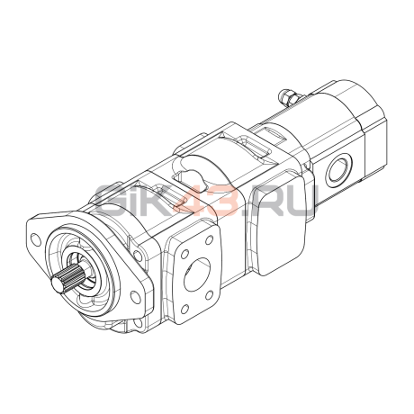 Насос шестеренный GHD1-24/24/T3-19R-S03D13-SE05G05/NG05/G04G03-N439P.V1H4 Насос шестеренный GHD1-24/24/T3-19R-S03D13-SE05G05/NG05/G04G03-N439P.V1H4