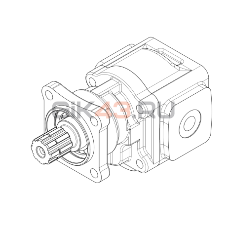 Насос шестеренный GHD1-25B-I01D18-CG04G04G04G04-NP.V1H4