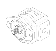Насос шестеренный GHD1-25L-S03D13-SS11S11-NP.V1H4