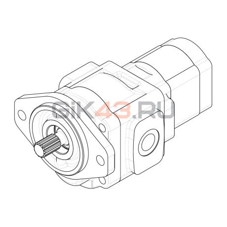 Насос шестеренный GHD1-25/T3-6R-S03D13-SG05G04/NG03-VP.V1H4 Насос шестеренный GHD1-25/T3-6R-S03D13-SG05G04/NG03-VP.V1H4