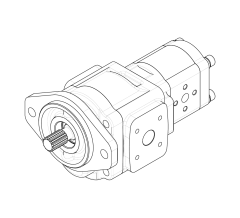 Насос шестеренный GHD1-28/T3-10L-S03D13-SS11S11/K07K07-NP.V1H4