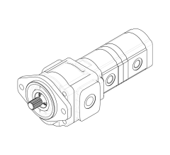 Насос шестеренный GHD1-28/T3-6/14B-S03D13-SG04G04/G03G03/G03G03-NP.V1H4
